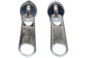 Miniblings Reißverschluss Zipper Ohrstecker Zip Upcycling 80s silber rund - Handmade Modeschmuck I Ohrringe Stecker Ohrschmuck