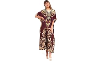 Looking Glam New Ladies Oversized Maxi Kimono Kaftan Tunic Kaftan Dress Free Size
