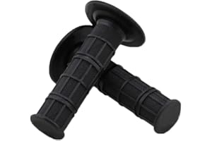 Jevina Motorradgriffe Lenker Griffe Motorrad Roller 22mm Gummi Motocross schwarz