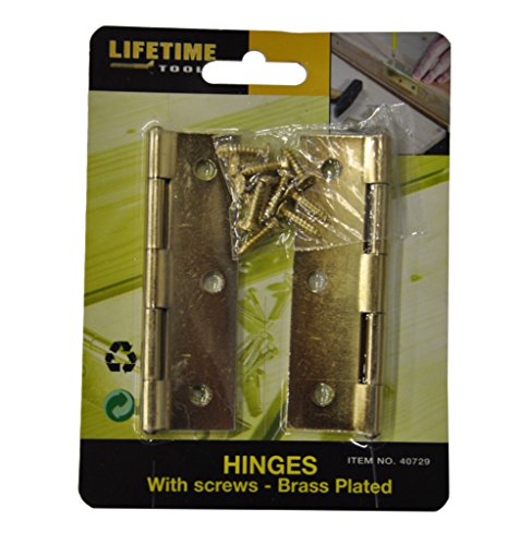 Preisvergleich Produktbild Scharnier SET / 2 Stück Scharniere inkl. Schrauben (Klavierband klein) / Möbel- Schrankscharniere, BE-40729