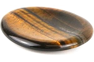 OUUBUUY Amethyste Pierre Naturelle Améthyste Cristal Lithotherapie Stress Anxiété Angoisse - worry stone (Oeil de tigre)