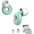 Quiet Ear Plugs for Sleep Soft Ear Plugs for Noise Reduction Reusable Silicone Earplugs for Sleeping Concerts Flying Motorcycle with 6 Ear Tips S/M/L and Clamshell Box