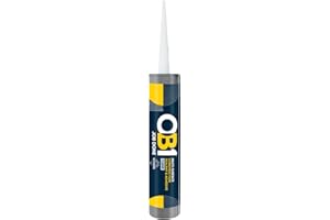 OB1 Clear Multi-Surface Construction Sealant & Adhesive - Hybrid Technology - Excellent Chemical Resistance - Water Resistant - Weather Resistant - Food Safe - 290ml