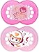 MAM NIGHT 12+M SOOTHER(CHOOSE YOUR CO LOUR) (GIRL)
