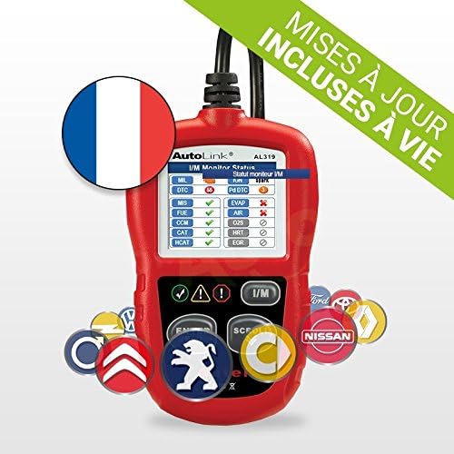 Autel AL319 OBD Diagnostic Suitcase Multimarque Pro Multi-Diag in French with Screen Protector