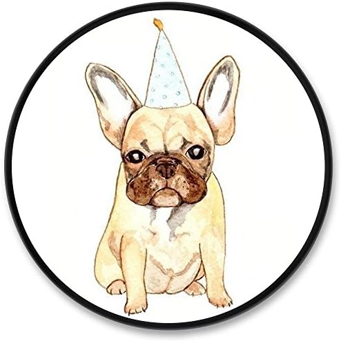 French Bulldog with a Birthday Cap Pop Grip Mount and Holder, 4u4metoo Expanding Stand Sockets for iPhone, Smartphones and Tablets