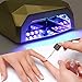 CoastaCloud Gold 18W LED +CCFL Nail Lamp UV Light Nail Curing Lamp Nail Gel Polish Dryer Lamp Acrylic Nail Design Gel Nails Kits Manicure Pedicure Acrylic Crystal Nails 3 Level Timer, Curing Any Kind of Nail Polish Or Nail Gel Within 1 Miniute