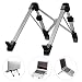 Produktbild Laptop Stand, Aluminium verstellbare und tragbare Laptop-Tisch für Geschäftsreisen PC iPad Tablet, MacBook Notebook-Computer-Ständer, faltbare, verstellbare Höhe Breite und Winkel