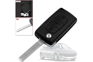 OcioDual Télécommande Coque CE0536 VA2 3 Boutons Coffre Clé PLIP pour Peugeot 206 207 306 307 308 407 607 806 Citroen C2 C3