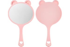 Qianyu Przenośne lustro ręczne do makijażu i golenia profesjonalne, jednostronne, wielofunkcyjne, z uchwytem do zawieszania