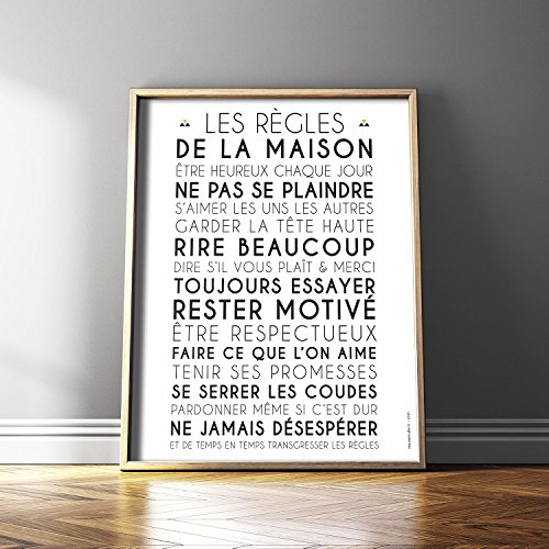 Mes-Mots-Dco-Aff-Hr-4050-001-Affiche-Papier-Blanc-40-x-50-x-01-cm