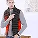 Produktbild Oyamihin Herren Smart Elektrische Heizweste USB Sicherheit Intelligentes Thermostat Elektrische Weste Konstante Temperatur Winter Warme Weste-Schwarz 5XL
