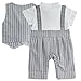 iEFiEL Newborn Baby Boy Gentleman Suit Bow Tie Romper with Vest Formal Wear Outfits Clothes 6-9 Months