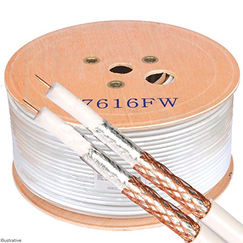 Preisvergleich Produktbild 125 m Twin Sat Kabel (weiß)