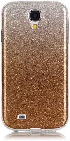 Samsung Galaxy S4 Silicone Gel Case [Anti Slip Protect],Cozy Hut Crystal flash sparkling Shock Proof Soft Durable Scratch Resistant Jelly Rubber TPU Protective Case Cover Skin Shell for Samsung Galaxy S4 / i9500 5,0 inch - Golden