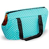 Haustier Transport Tasche Tragbare kleine Haustier Hund Welpen Katze Reise Outdoor Träger Carry Tote Bag (L:20,47 x 9,84 x 9,84 Zoll, Blau)