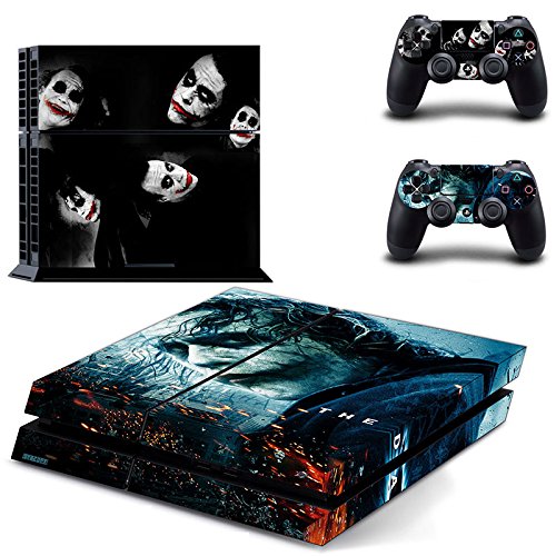 Preisvergleich Produktbild Playstation 4 + 2 Controller Aufkleber Schutzfolie Set - Batman The Dark Knight