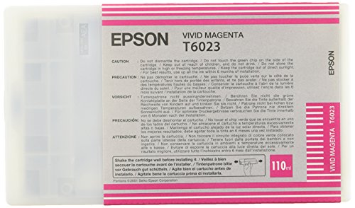 Epson T6023 Cartouche d'encre d'origine Vivid Magenta110Ml