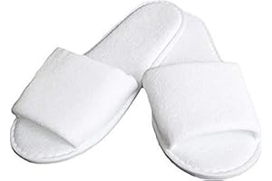 BRENTA SRL PANTOFOLE IN SPUGNA LUXURY 10 PZ - CIABATTE HOTEL CORTESIA COTONE MONOUTILE UNISEX BIANCHE