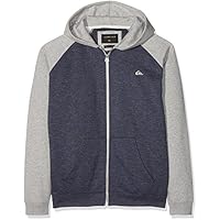 Quiksilver Everyday Zip Youth Sudadera con Capucha y Cremallera, niños, Azul (Navy Blazer Pattern_1), M
