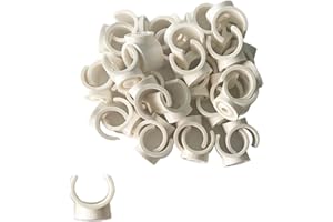 CZAKOMIX 30 Pezzi Clip Per Tubi Dell'acqua, 32 mm Morsetti Per Tubi Di Tipo U, Clip Di Fissaggio Per Tubo In Plastica, Supporti Per Tubi, Accessori Per Tubi (Bianco)