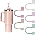 5Pcs 0.4in/10mm Diameter Silicone Straw Covers Cap Compatible with Stanley 20 30&40 Oz Cup, Straw Toppers for Stanley 40 Oz Tumbler with Handle, Dust-Proof Straw Caps for Water Bottle