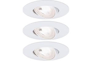 Paulmann LED Rotondo, 3 x 5 W, faretto Bianco, Lampada da Incasso orientabile, Lampadina Inclusa 5 W