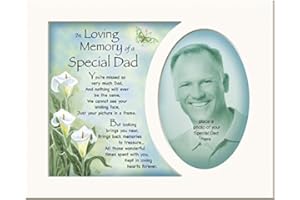 Homestreet Gifts Memory Mounts Memorial In Loving Memory Of A Special Dad Mount And Poem For A Photo Frame 10 x 8 Inch