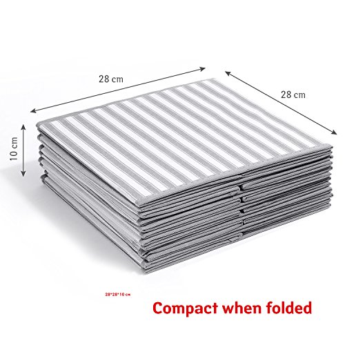 Tatkraft Best Faltbox 6er Set Aufbewahrungsbox Faltbarer Verstärkt für Raumteiler oder Regale 28X28X28cm - 4