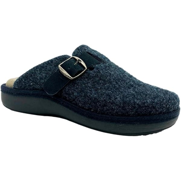 Zapatillas De Estar Por Casa Salvi Para Mujer - Fabricadas En España, Tejido De Lana, Suela De Goma, Cómodas