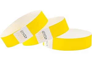 Cintapunto® – Confezione da 1000 pezzi, braccialetti in tyvek, 19 mm, per entrata locali, festival