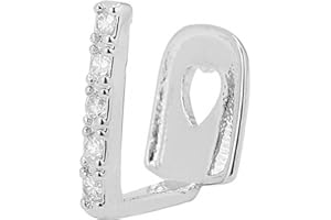 FROINY Gold Plated Hip Hop Teeth Gap Crystal Grills Punk Teeth Caps Cosplay Party Tooth Rapper Funny Jewelry Gift