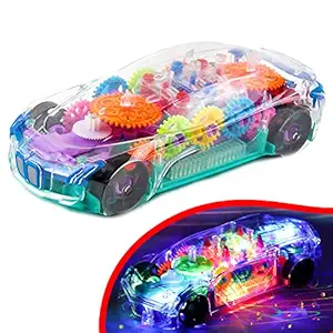 Concept Racing Light Car Toy For Kids - musical car for kids/ Light Car For Kids / Car For Kids For 2 Years to 5 Years/ Transparent Car To- 2 Years 3 Years 4 Years 5 Years Kids Toy Cars -Kids Gift