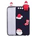Produktbild HuaWei P10 Handyhülle, für HuaWei P10 Silikon Weihnachten Serie TPU, SevenPanda 3D Weihnachten Weihnachtsmütze / Weihnachtssocke / Weihnachtsmann Muster TPU Soft Haut Flexibel Haltbar Zurück Niedlich Gummi Stoßfest Bumper Ultra Slim Dünn Leicht Schutzfolie Hülle für HuaWei P10 5.1 Zoll - Schwarz / Weihnachtsmann