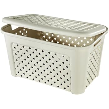 XL Gartentruhe aus robustem Kunststoff in hochwertiger Geflecht-Optik