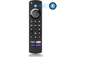 EFFDRDFS Replacement Remote Control with Voice Function, Fit for Smart TVs Stick (2nd Gen & 3rd Gen), Fit for Smart TVs Cube (1st Gen & 2nd Gen)