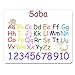 Produktbild SABA - personalisierbar Kids Alphabet und Zahlen Educational Premium Mauspad (5 Dick).