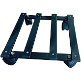 HOLTECH Metal Tasarım Tekerlekli Saksı Altlığı 30 Cm Taşınabilir Hareketli Saksılık Damacana Altlığı
