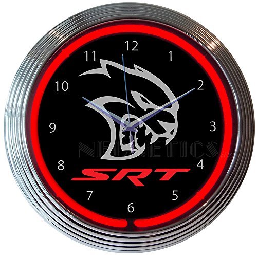 Preisvergleich Produktbild Neonetics Dodge Hellcat SRT Neon Clock by Neonetics