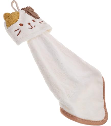 Serviette Mignonne Chat Orange – Serviette Microfibre Absorbante Pour Salle De Bain Ou Cuisine, Motif Kitten Adorable, Accroche Facile, Super Cadeau Pour Amoureux Des Chats