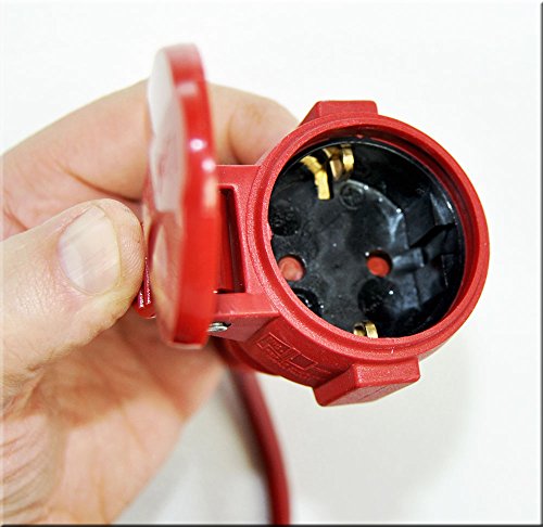 Gummi Verlängerungskabel 25m Strom 3x 1,5 mm² IP44 Stromkabel für Garten - 4
