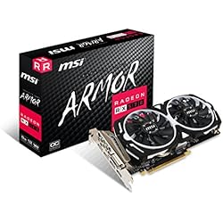 MSI Radeon RX 570 Armor - Tarjeta gráfica (refrigeración Armor 2 X, Memoria de 8 GB GDDR5)
