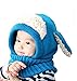 Jastore® Lovely Winter Warm Toddler Kids Baby Unisex Woolen Kintted Scarves Cap (Blue)