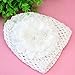 Sweet Newborn Baby Girls Flower Decoration Crochet Knitted Cap Beanie Hat White