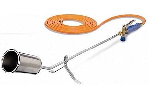 CFH Spartechnik ST 1000 con tubo del gas, applicazione con attacco da 3/8" per bombole di gas, ideale per lavori di catrame e stagno, certificato TÜV SÜD GS