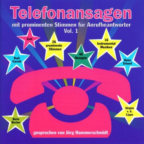 Preisvergleich Produktbild Telefonansagen mit prominenten Stimmen für.Anrufbeantworter Vol.1