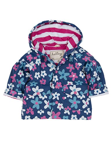 Hatley Baby Girls Infant Summer Garden Raincoat, Blue, 9-12 Months (Manufacturer Size:6-12 Months)