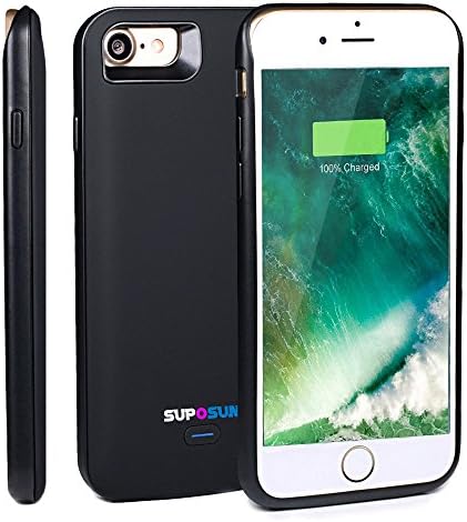 iPhone 7 Battery Case,Powstar Ultra Slim iPhone 7 Charging Case External Battery Backup Charger Case 2600mAh for iPhone 7 Battery Pack with Lightweight (Work with Magnetic Phone Car Mount Holder)
