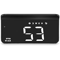 Afficheur Tête Haute Pour Voiture, GPS Compteur De Vitesse Numerique Pour Vehicules Affichage De Vitesse Km H 99103055