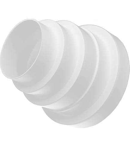 Nedco Kunststoffen Ventilatierooster - verstelbaar / kunststof 100-150mm aluminium, Buisrooster